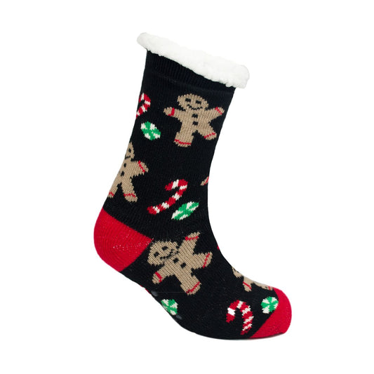 Ladies Novelty Christmas Fleece Lined Slipper Socks