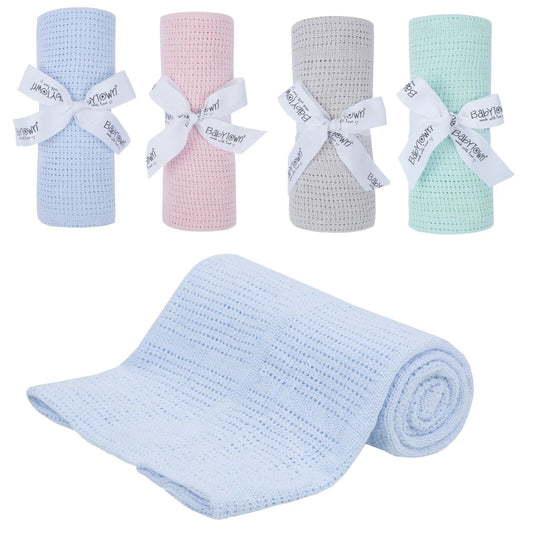 90 x 70cm 100% Cotton Cellular Blanket