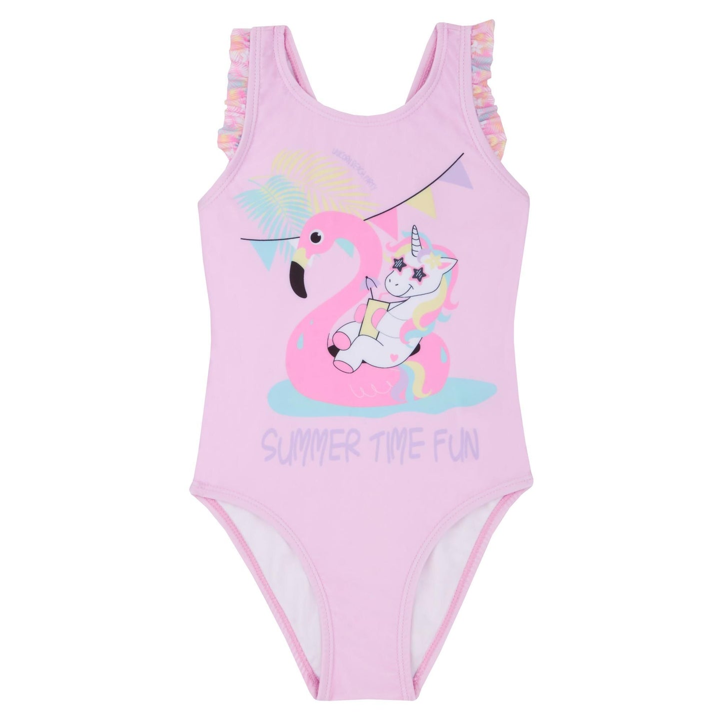 Girls One Piece Pink Unicorn Swimsuit ~ 3 months - 6 years
