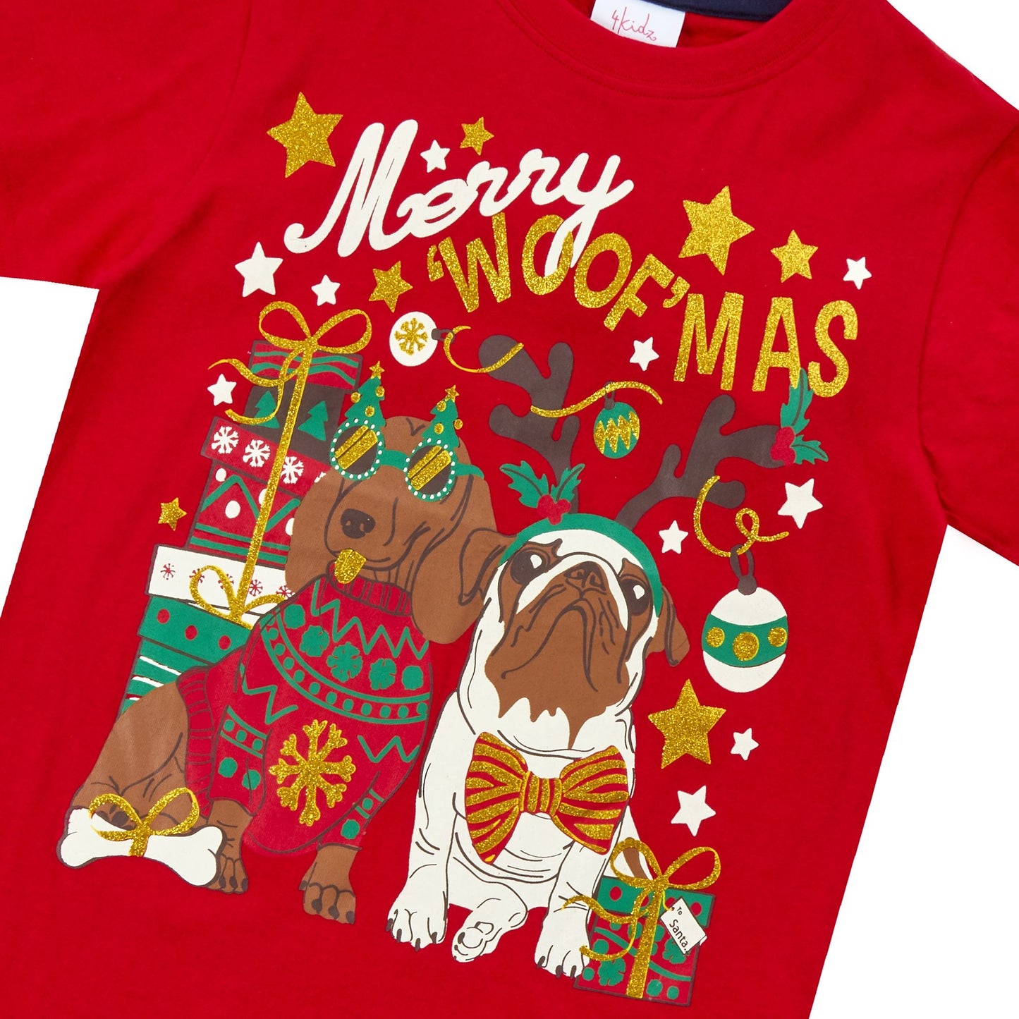 Childrens Cotton Christmas T Shirt ~ 7-13 years