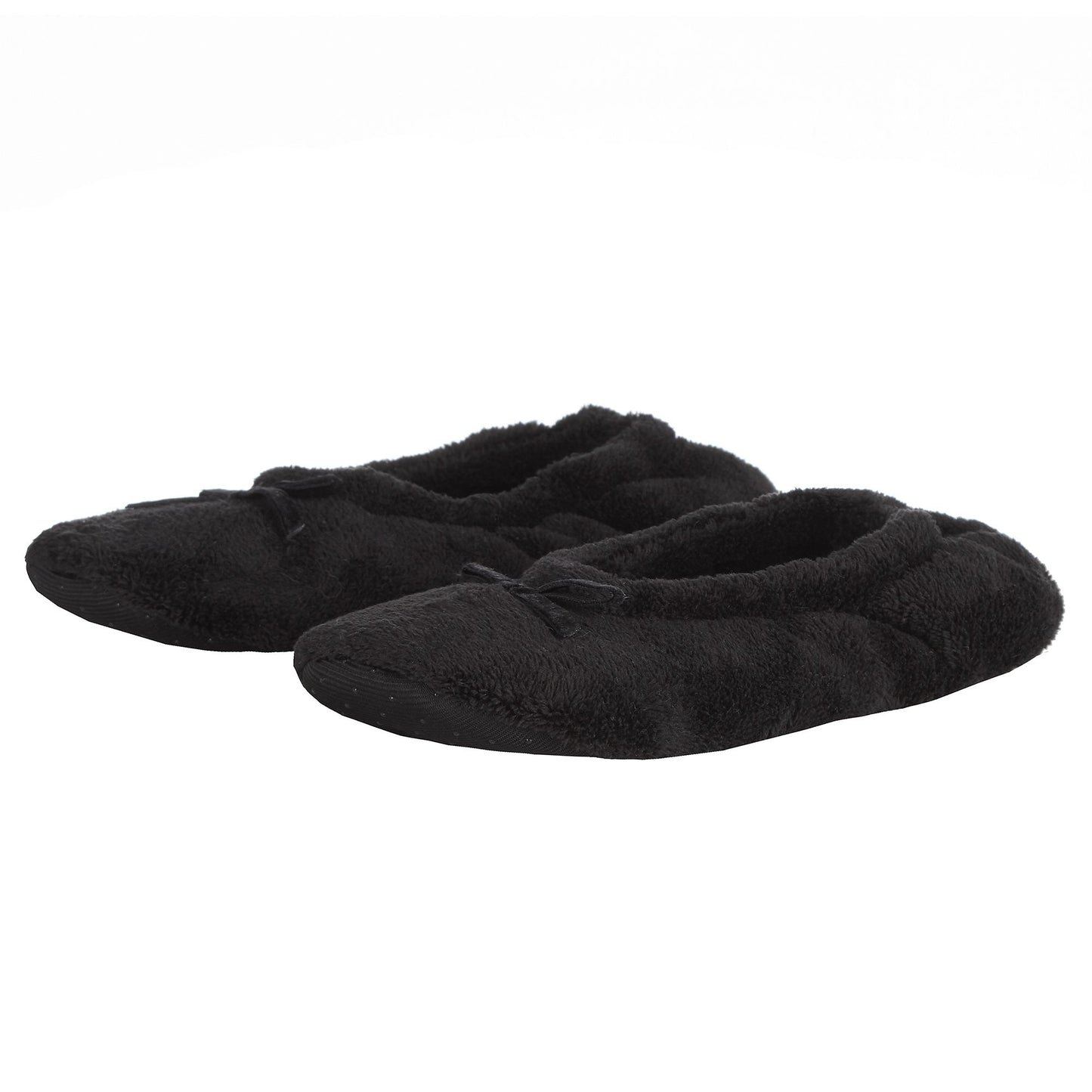 Ladies Bow Front Ballet Slippers