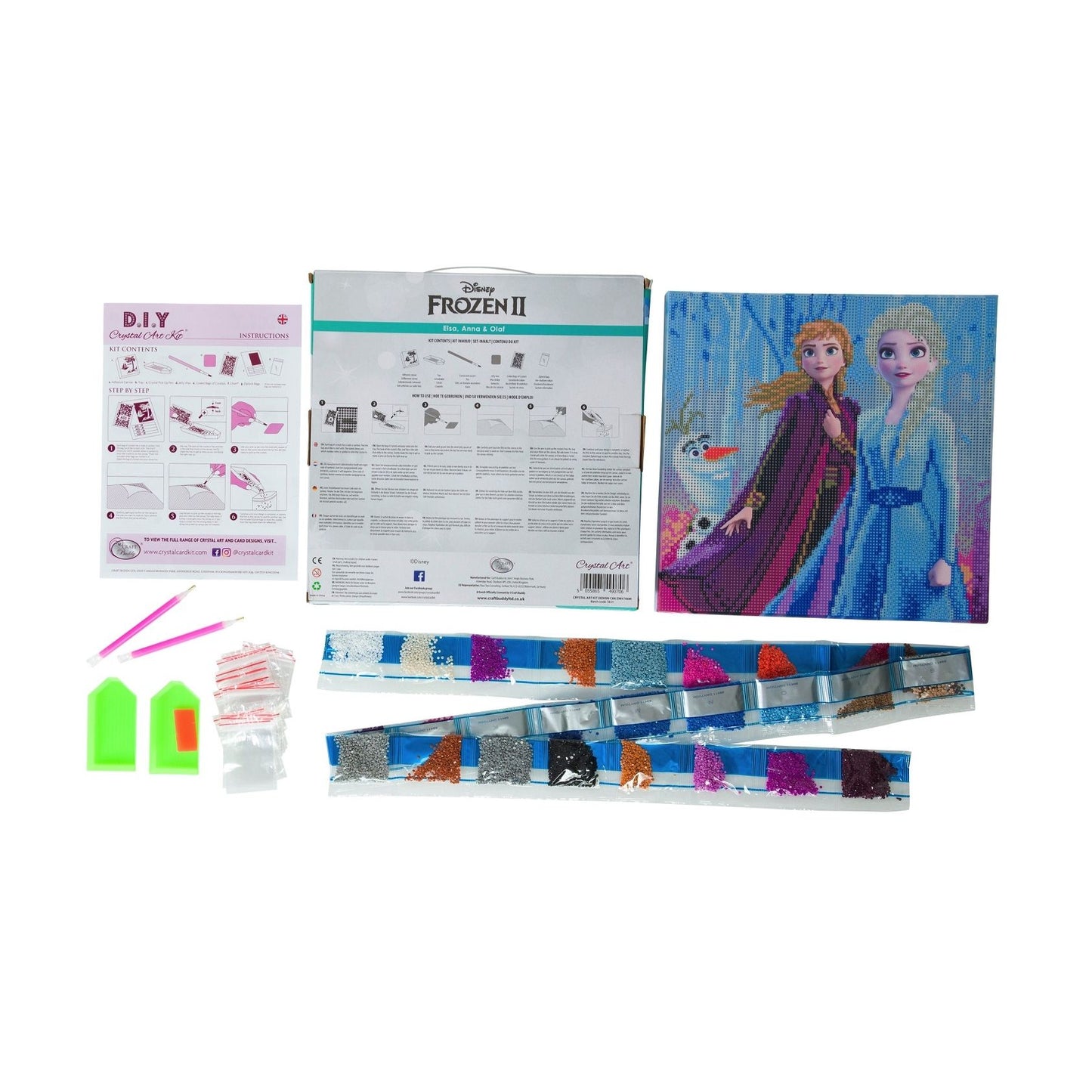 Craft Buddy Mounted Crystal Art Kit ~ Disney Range