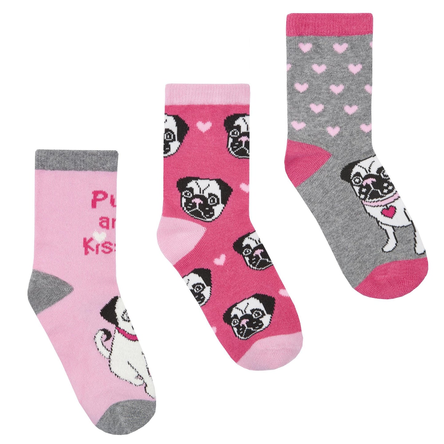 Childrens 3 Pk of Dog or Cat Socks