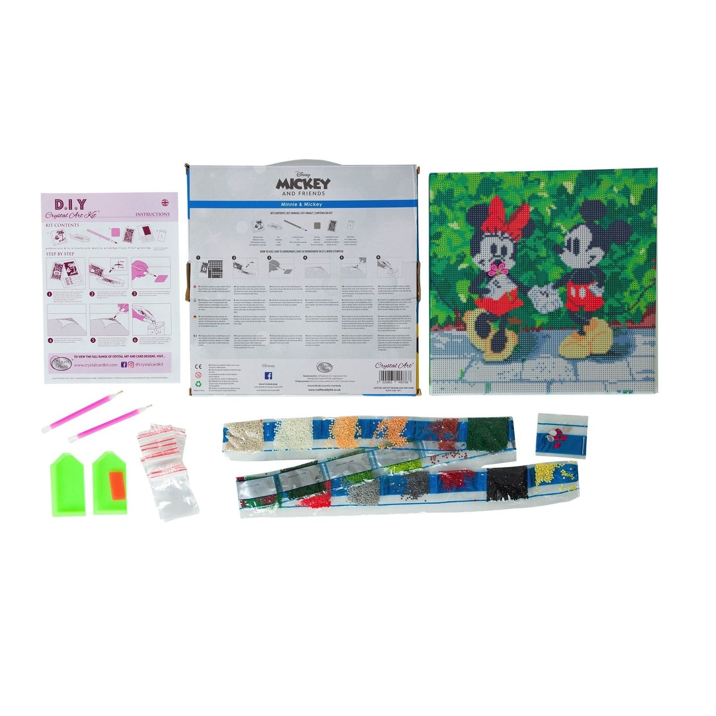 Craft Buddy Mounted Crystal Art Kit ~ Disney Range