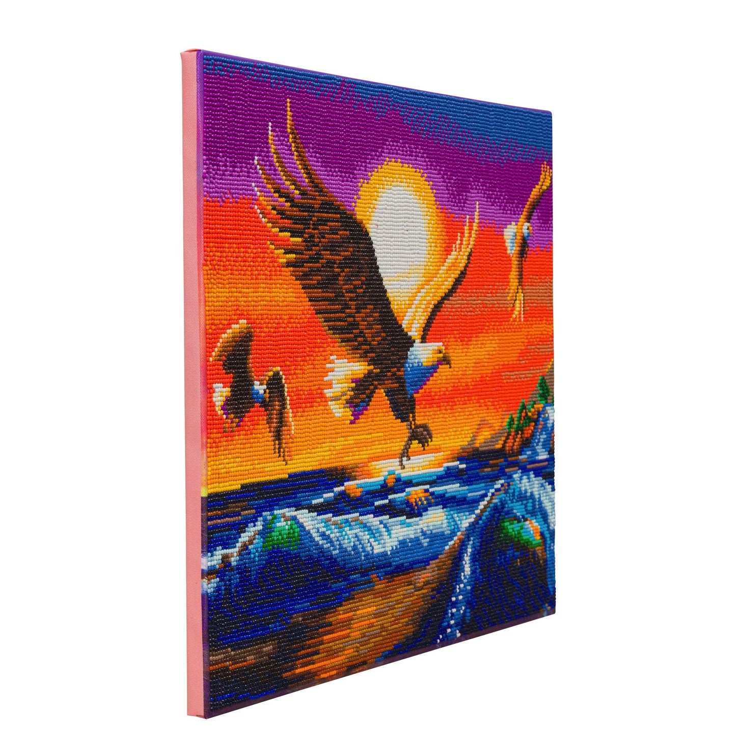 Craft Buddy Full Crystal Mounted Crystal Art Kit 40cm x 50cm - Sunset Eagles