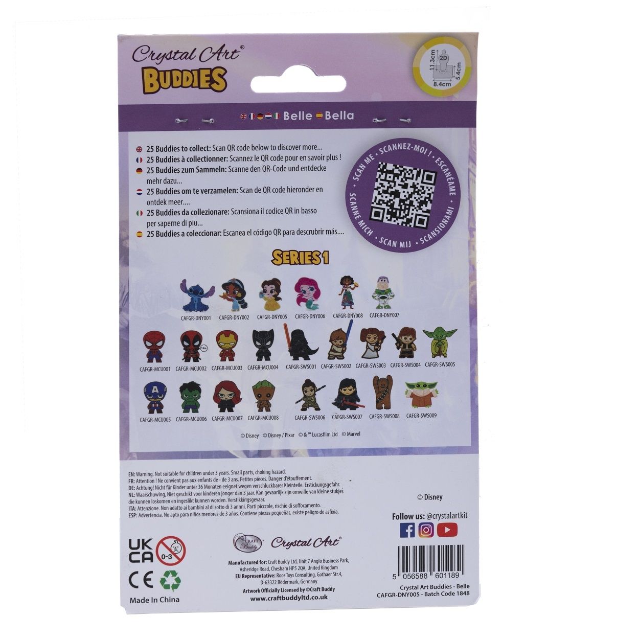 Craft Buddy Crystal Art Buddies Series 1 - Collectable Diamond Painting Figures