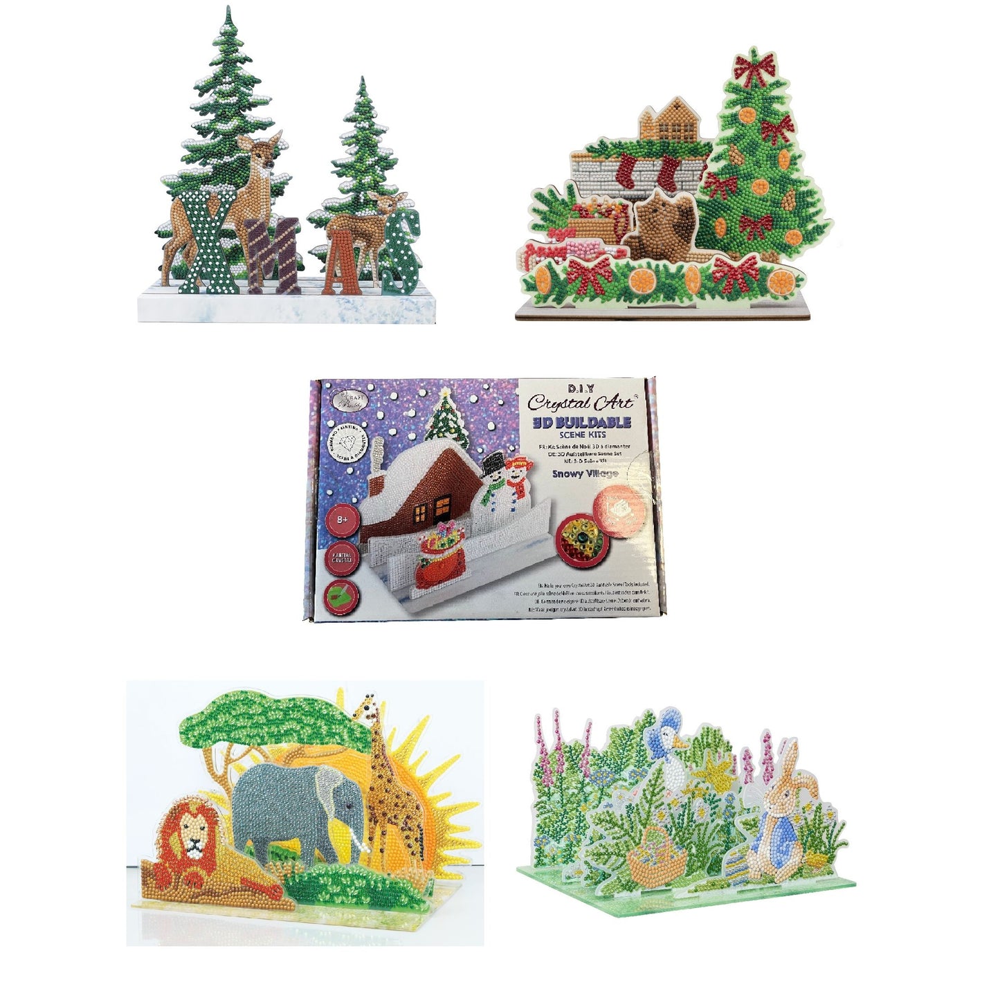 Craft Buddy Crystal Art Buildable 3D Scene Kit