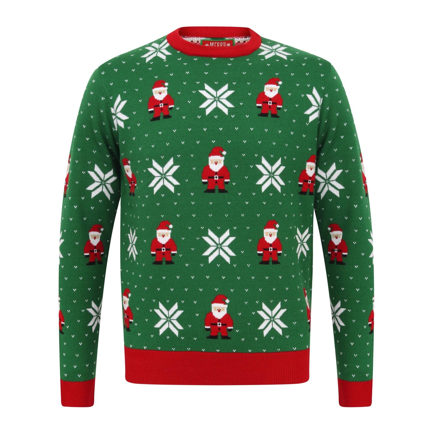 Adults Santa Fairisle Knitted Christmas Jumper