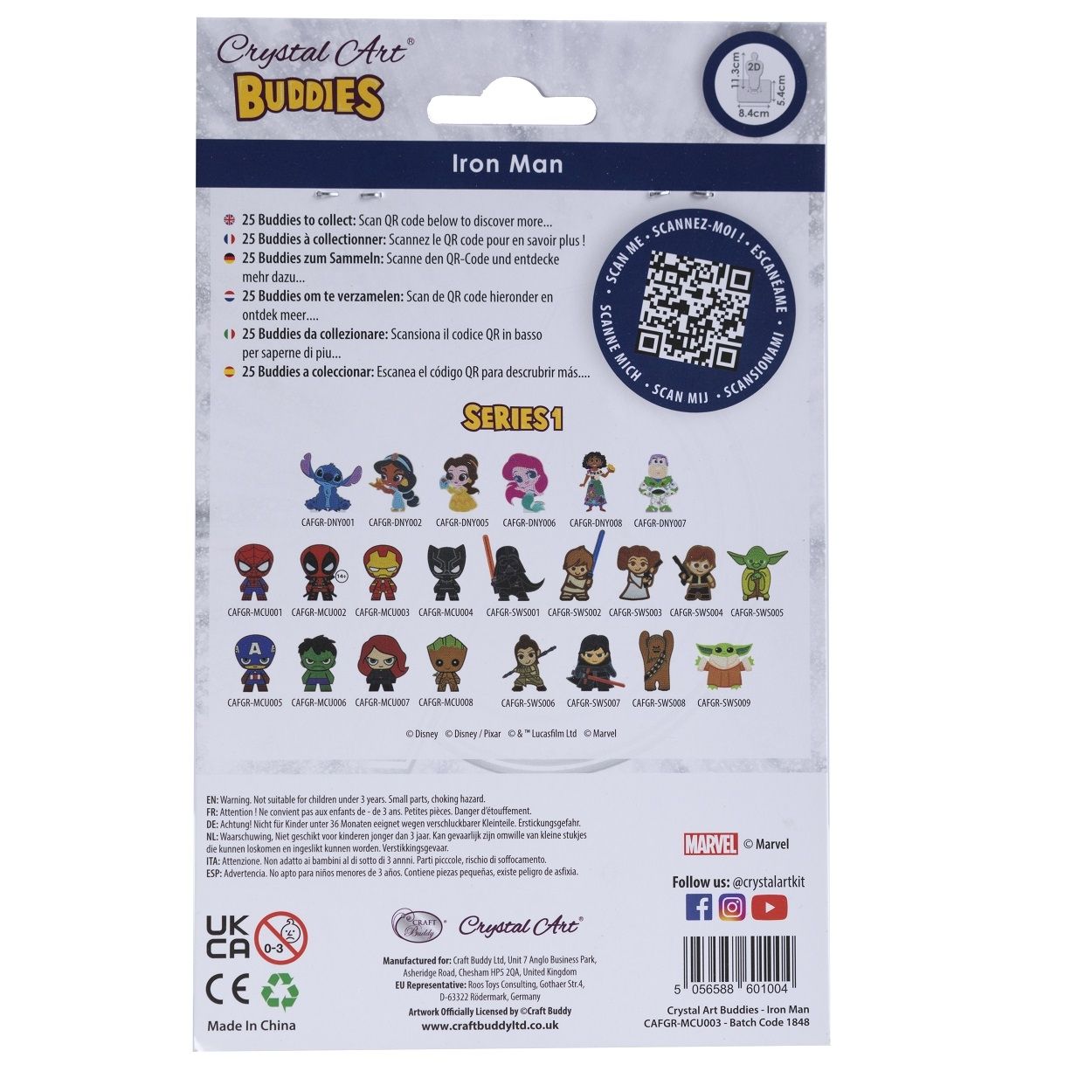 Craft Buddy Crystal Art Buddies Series 1 - Collectable Diamond Painting Figures