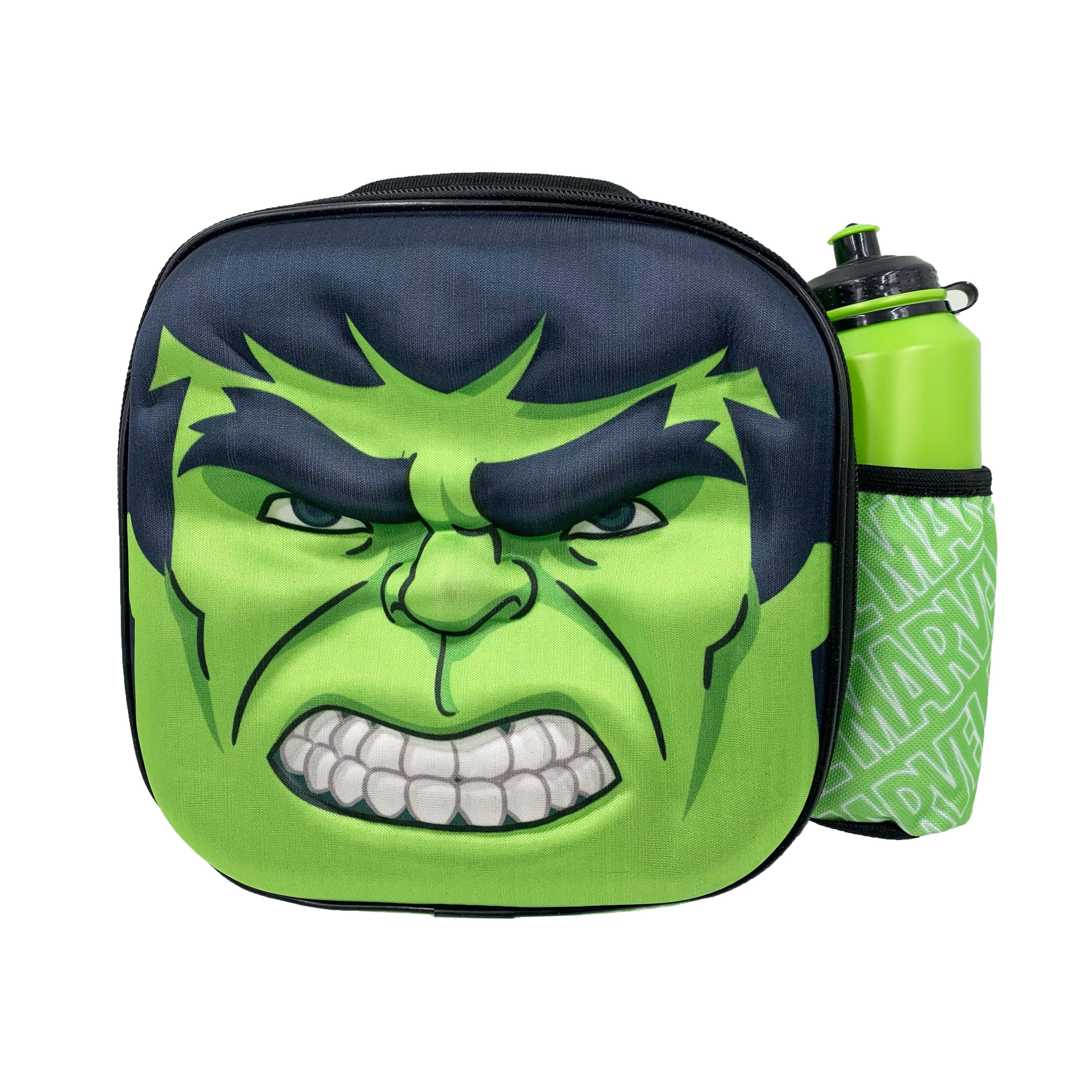 Marvel Avengers Hulk 3D Lunch Bag with Drink Bottle STC Stores