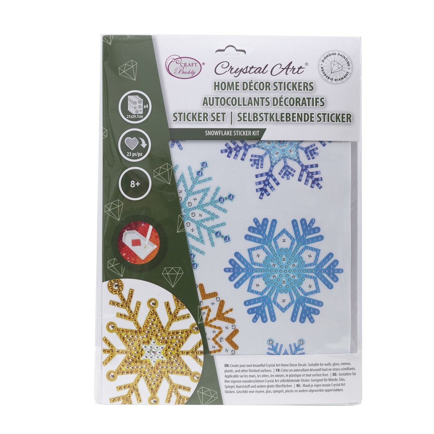 Craft Buddy Crystal Art Christmas Sticker Sets