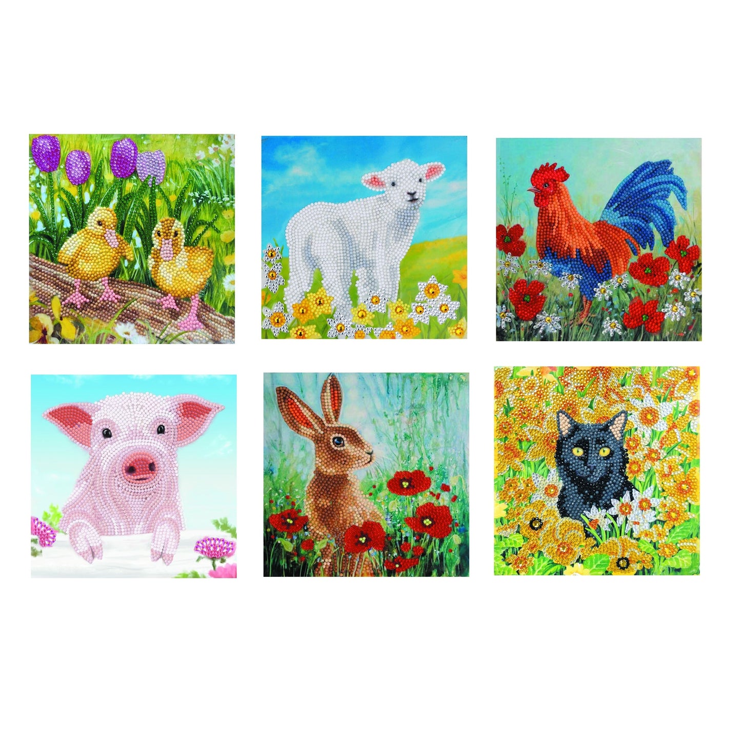 Craft Buddy 18x18cm DIY Crystal Card Kit ~ Spring Collection