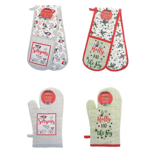Christmas Design Oven Glove or Mitt