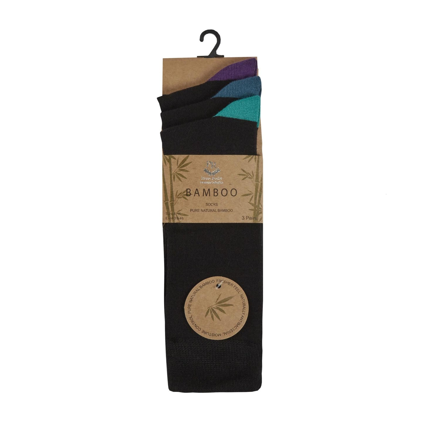 Mens 3 Pack of Bamboo Socks