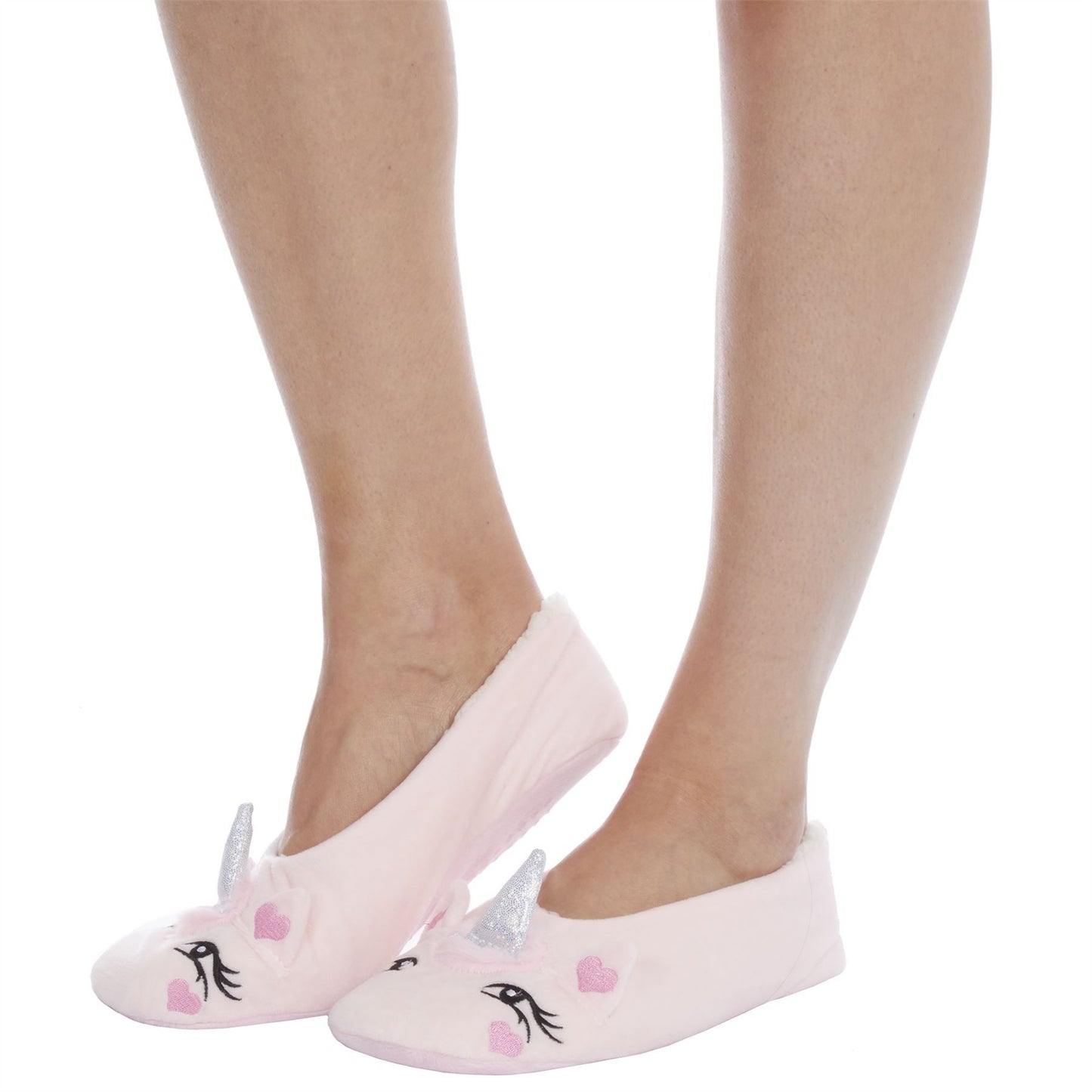 Ladies Eyemask and Fleece Lined Ballet Slipper Set