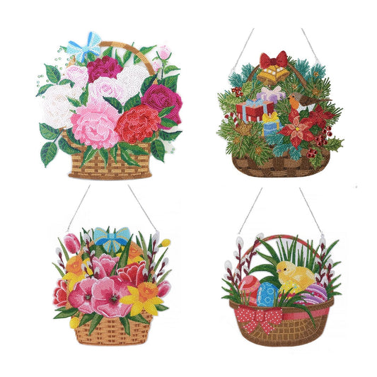 Craft Buddy Crystal Art Hanging Basket Kits