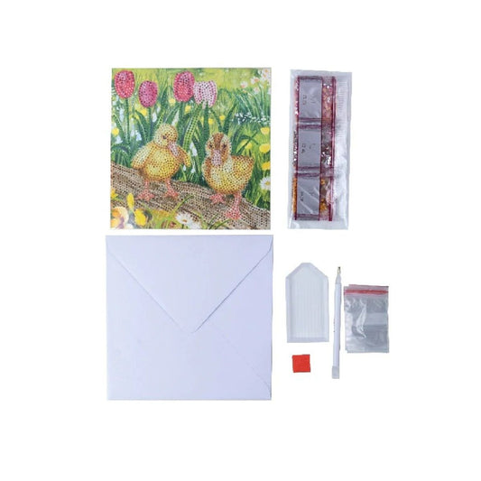 Craft Buddy 18x18cm DIY Crystal Card Kit ~ Spring Collection