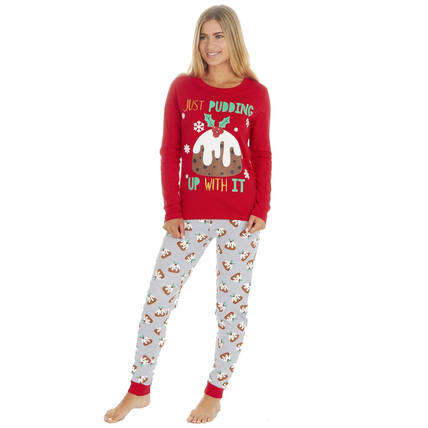 Family Christmas Pudding Pyjama Set