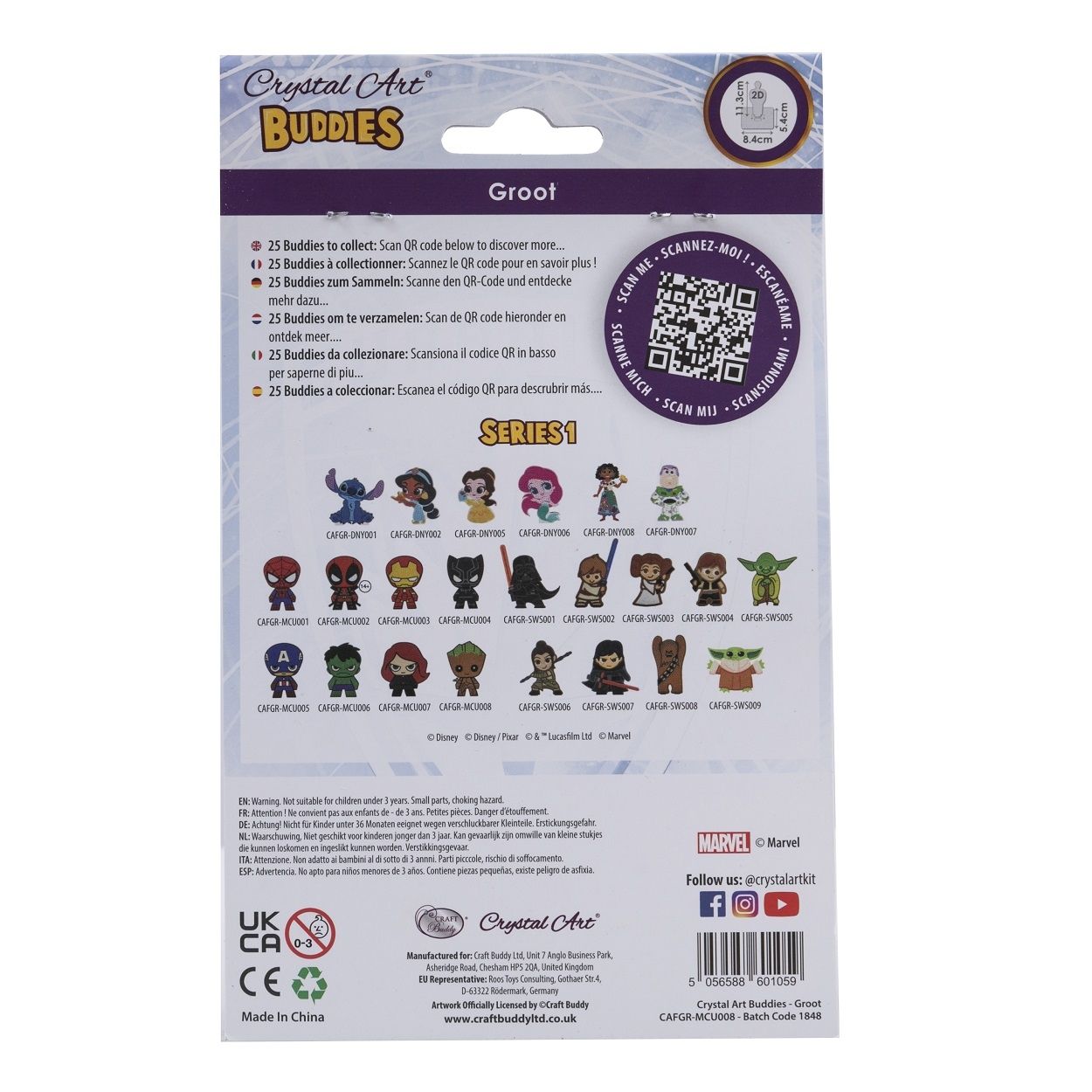 Craft Buddy Crystal Art Buddies Series 1 - Collectable Diamond Painting Figures