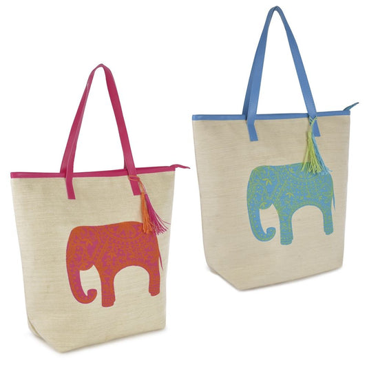 Elephant Design Beach Bag