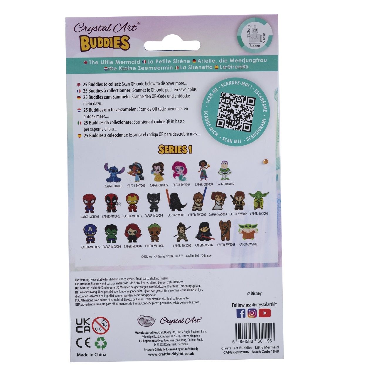 Craft Buddy Crystal Art Buddies Series 1 - Collectable Diamond Painting Figures