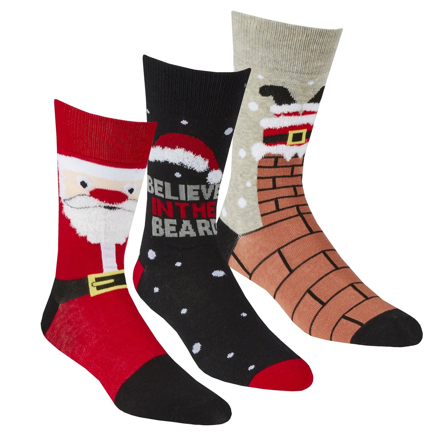 Adults 2 x 3 Packs of Christmas Socks In Carded Packs