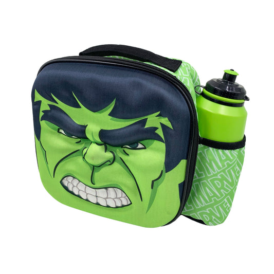 Marvel Avengers Hulk 3D Lunch Bag with Drink Bottle