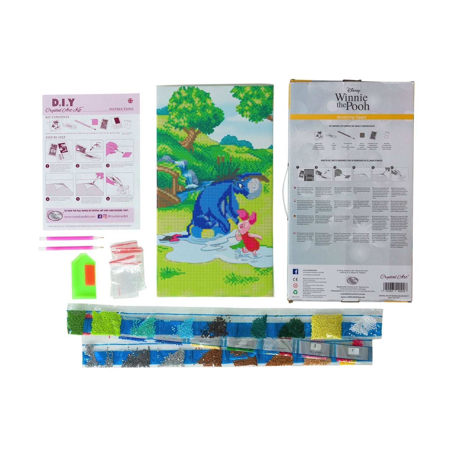 Craft Buddy Mounted Crystal Art Kit ~ Disney Range