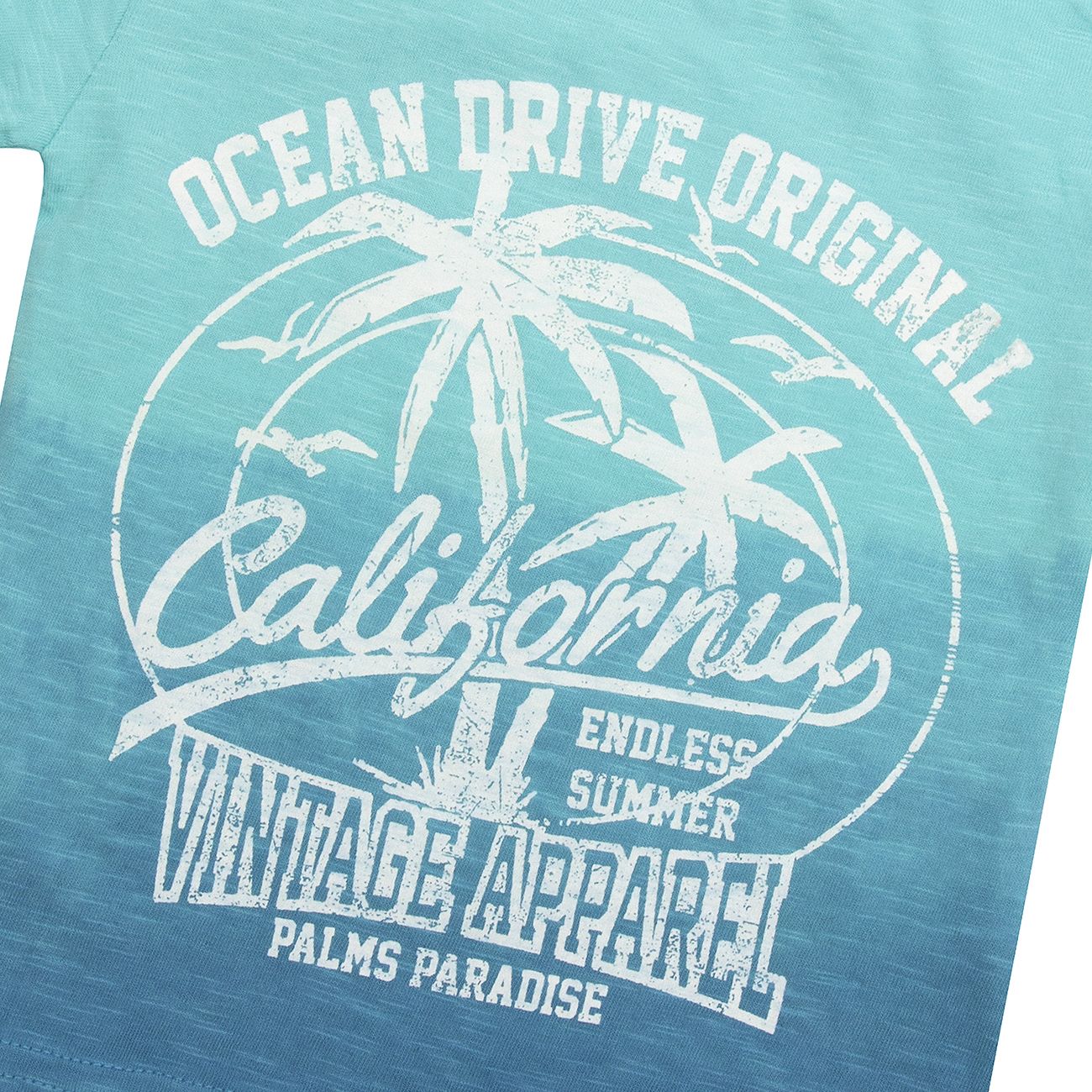 Childrens Dip Dyed T Shirt with American Print