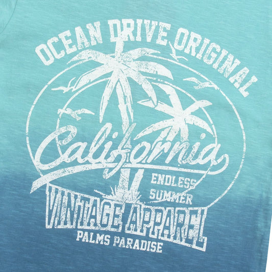 Childrens Dip Dyed T Shirt with American Print