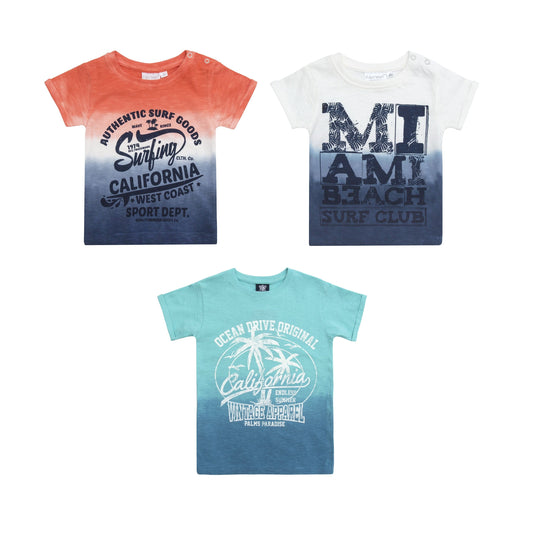 Childrens Dip Dyed T Shirt with American Print