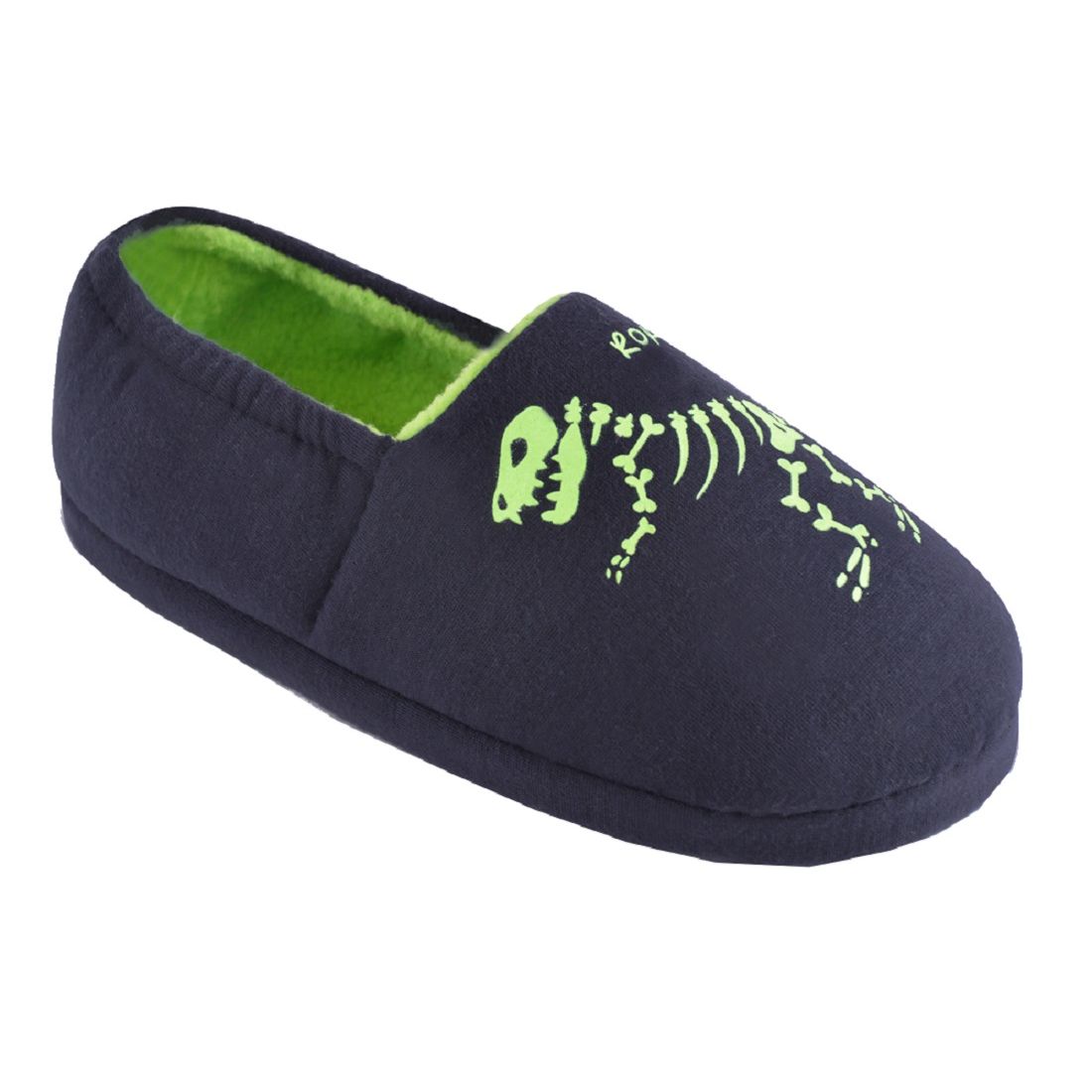 Kids Glow In The Dark Dinosaur Slippers