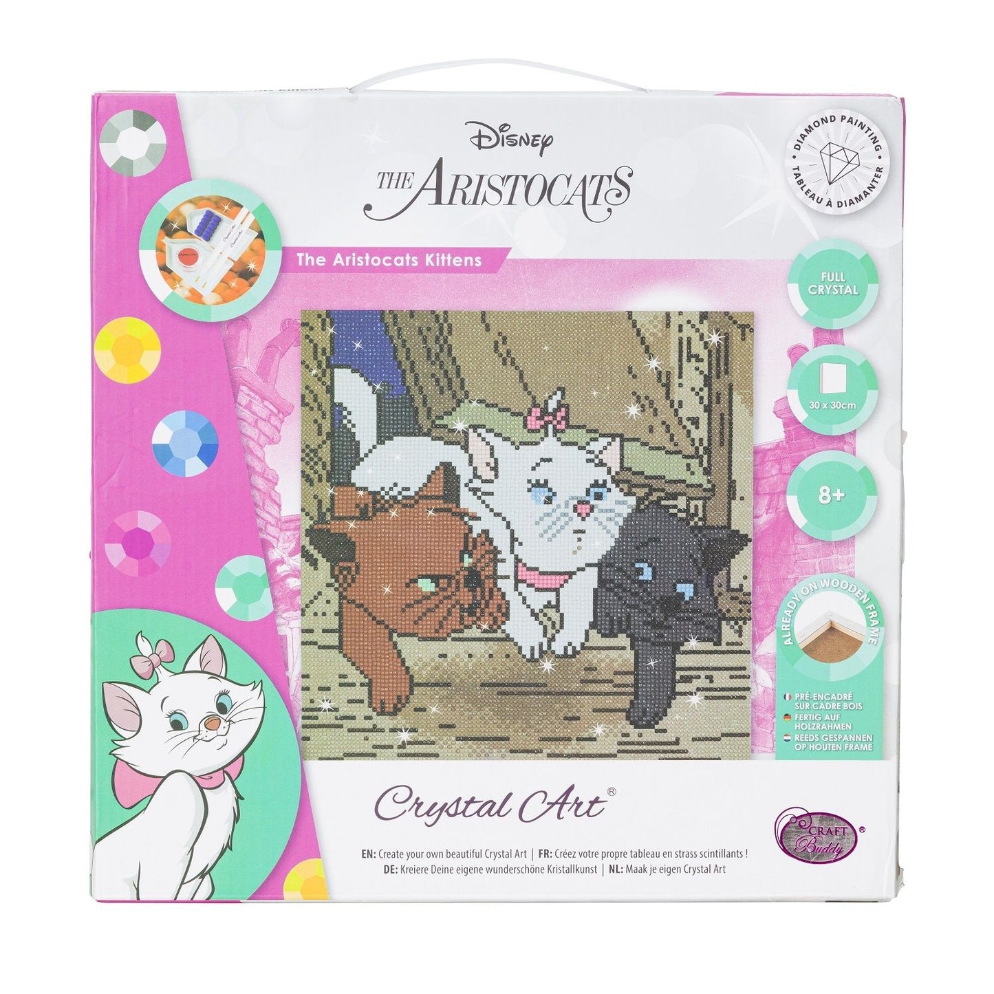 Craft Buddy Mounted Crystal Art Kit ~ Disney Range