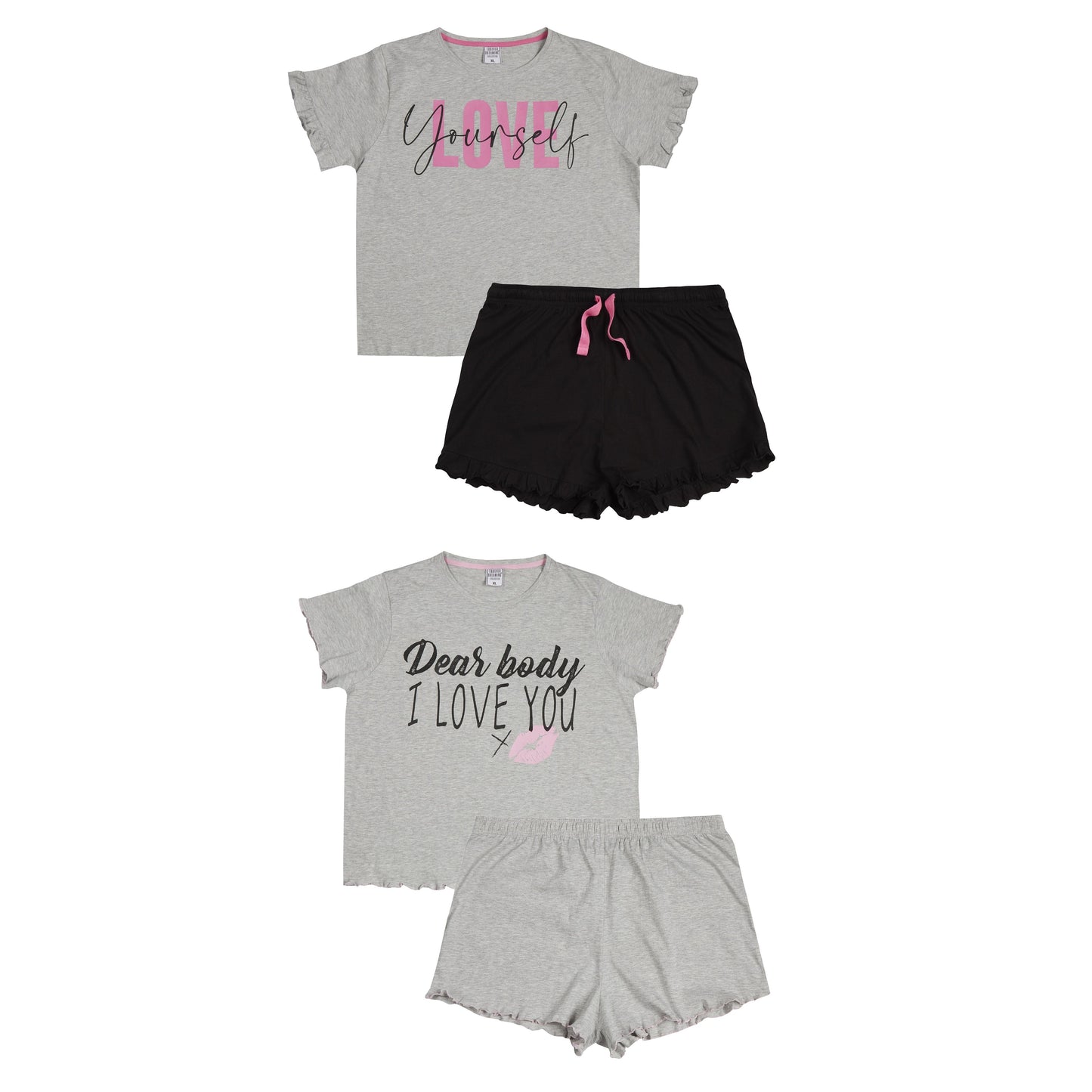 Ladies Curve Collection Summer Shorts Pyjama Set ~ UK 16-26