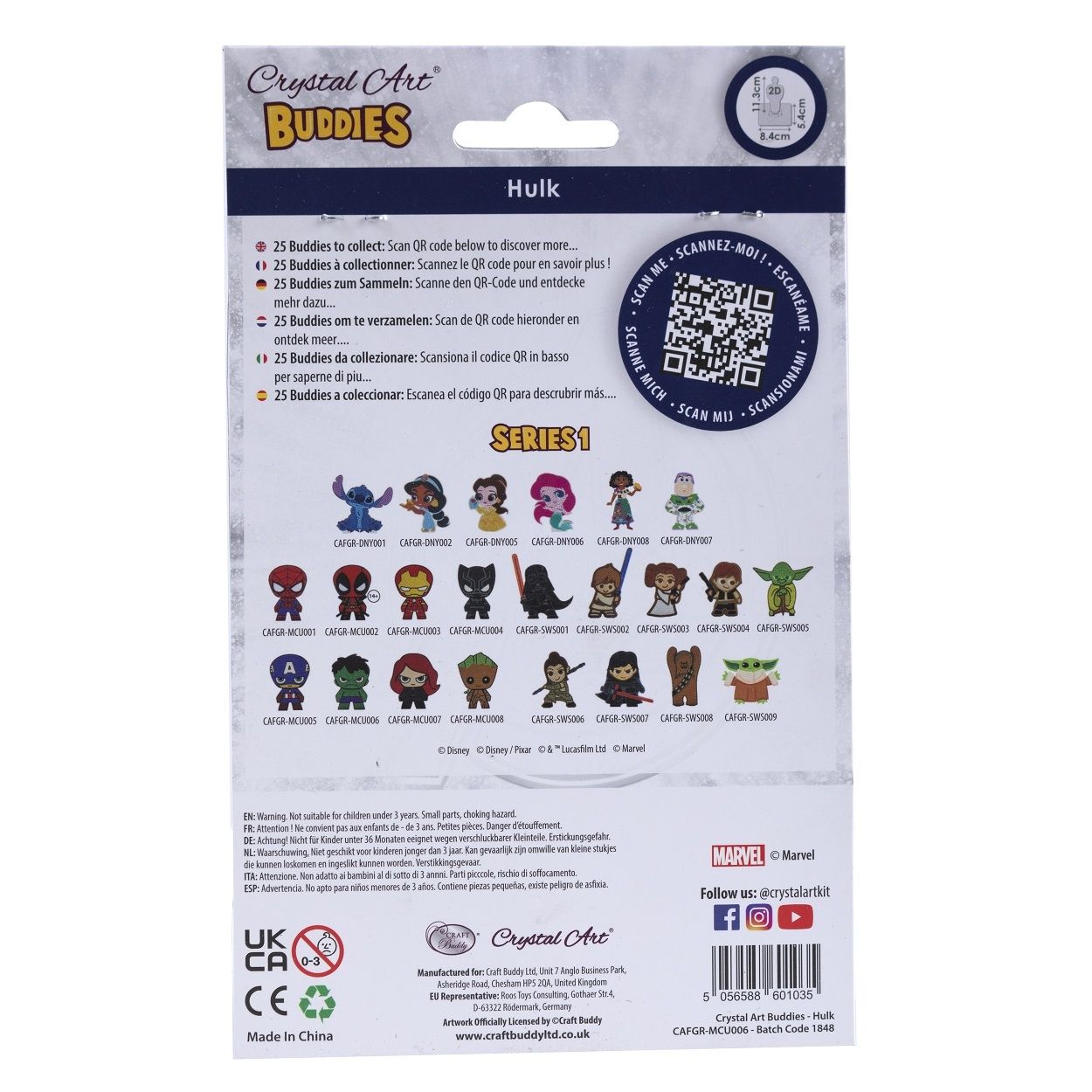 Craft Buddy Crystal Art Buddies Series 1 - Collectable Diamond Painting Figures