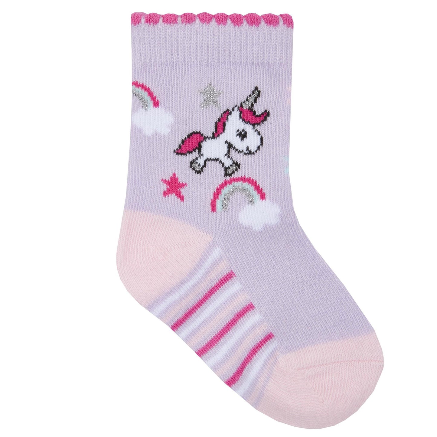 Babies 3 Pk of Unicorn Design Socks