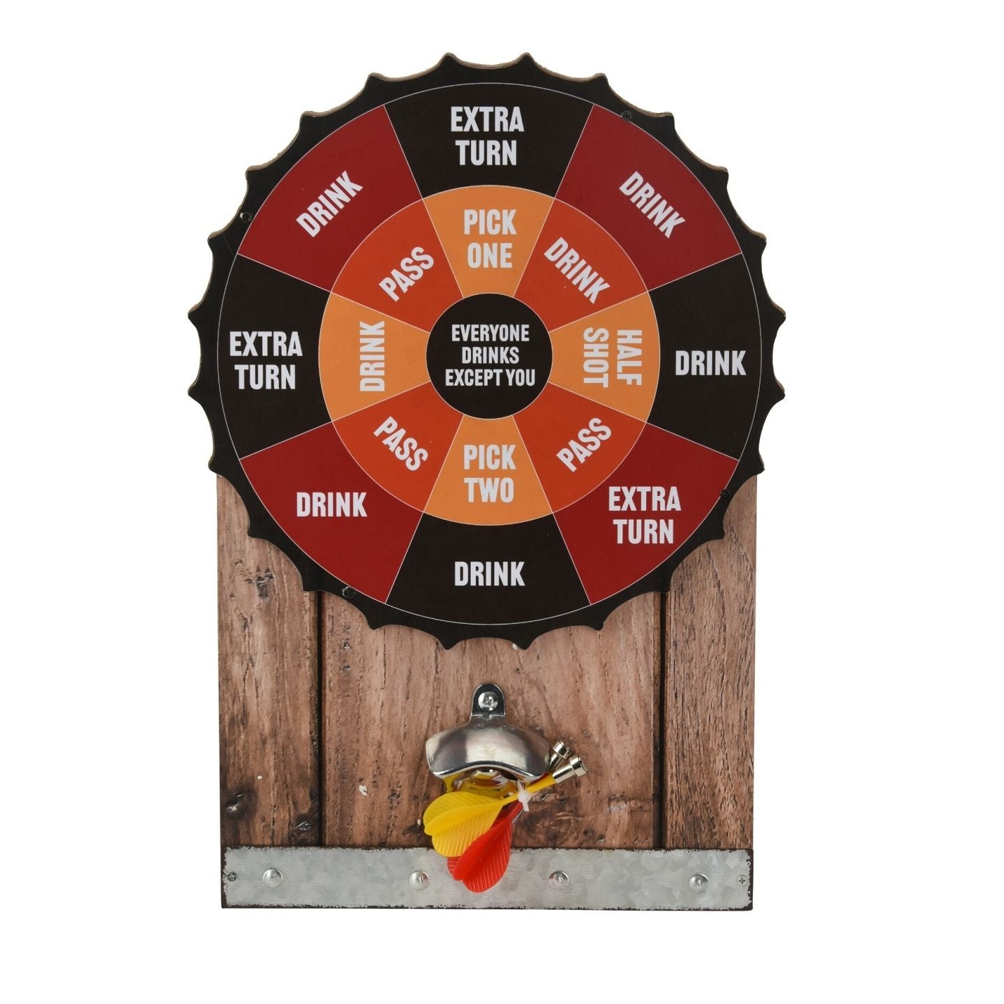 2 in 1 Magnetic Darts Board Drinking Game and Bottle Opener