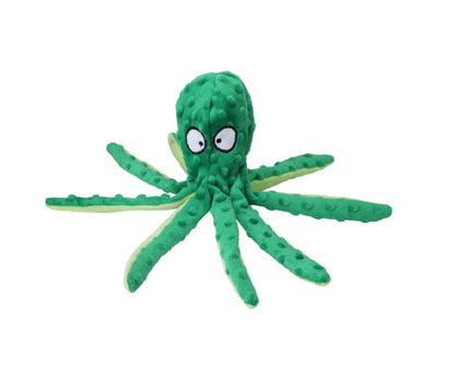 Large Octopus Dog Toy with Squeaker and Crinkle Legs