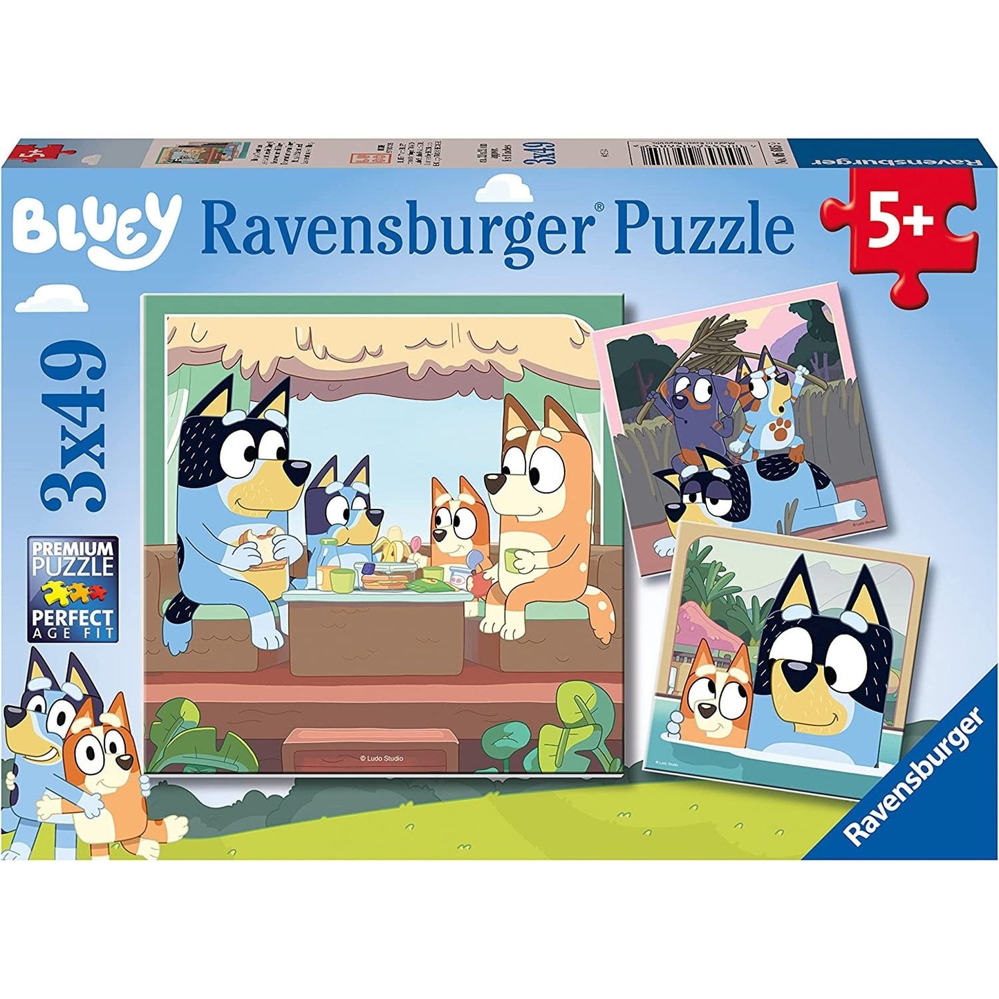 Jigsaw Puzzle - Ravensburger - BLUEY - 3 x 49 Pieces