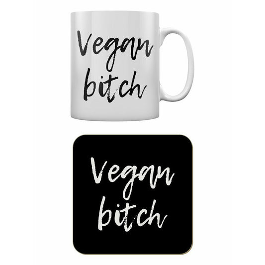 Vegan B*tch Mug and Coaster Set