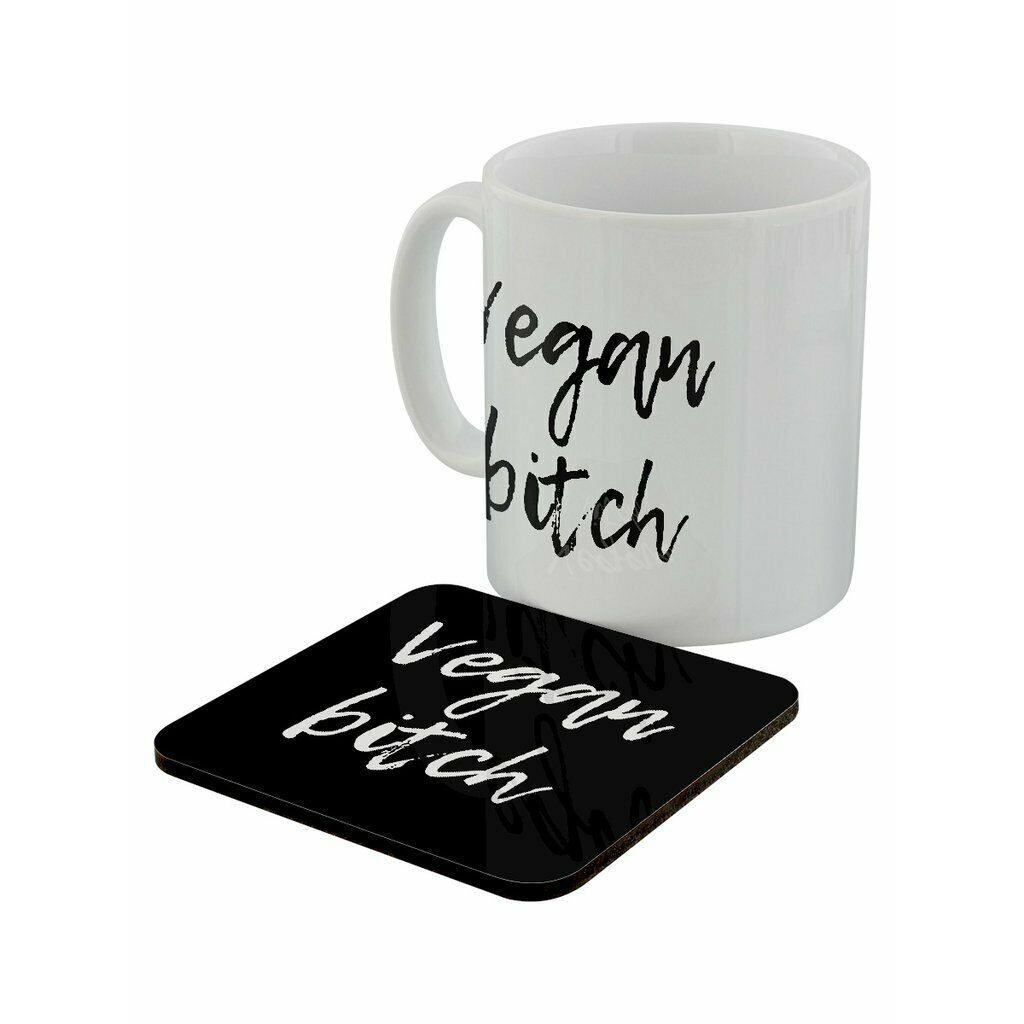 Vegan B*tch Mug and Coaster Set