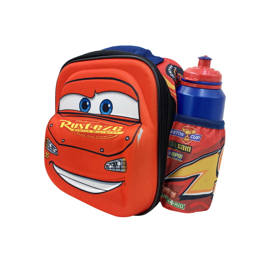 3D Cars Lunch Bag with Bottle