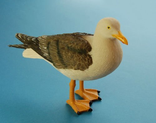 Ornament/Figurine - Resin - STANDING - SEAGULL (Bird/Seaside/Wildlife) - 22cm