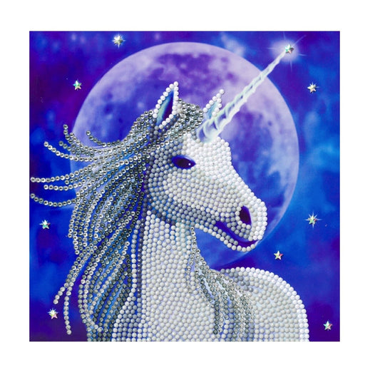 Craft Buddy 18x18cm DIY Crystal Card Kit - Starlight - Unicorn