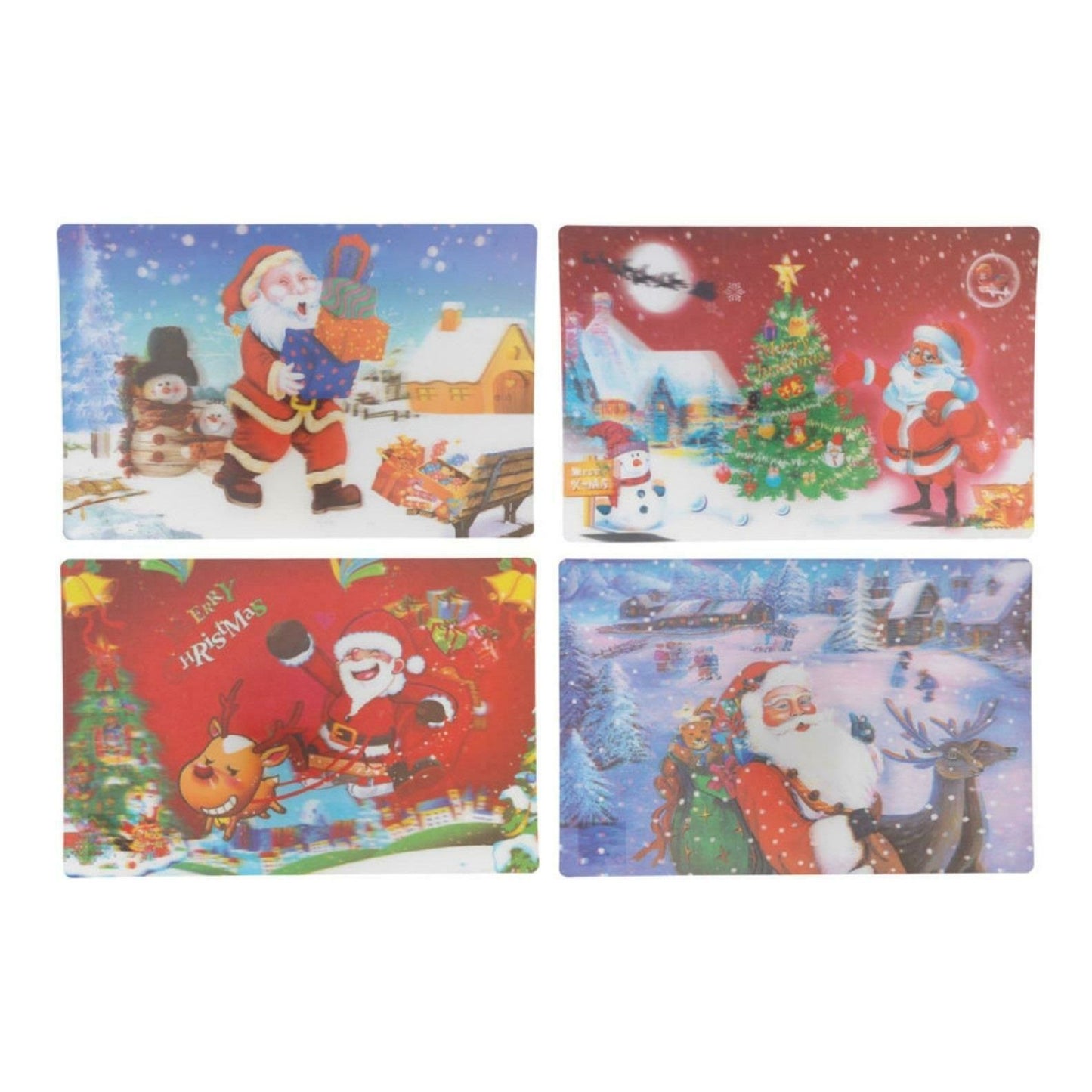 Set of 4 Christmas 3D Table Placemats Pick 4 Different Mats