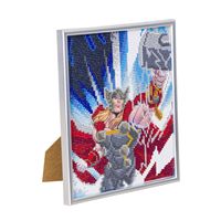 Crystal Art Marvels Thor Picture Kit with Silver Frame