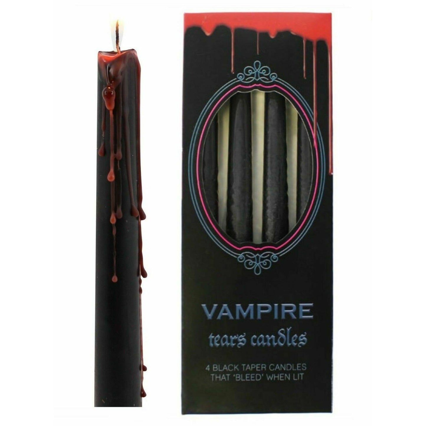 Taper Candles - Pack of 4 - VAMPIRE TEARS
