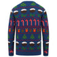 Adults Candy Cane and Pudding Knitted Christmas Jumper