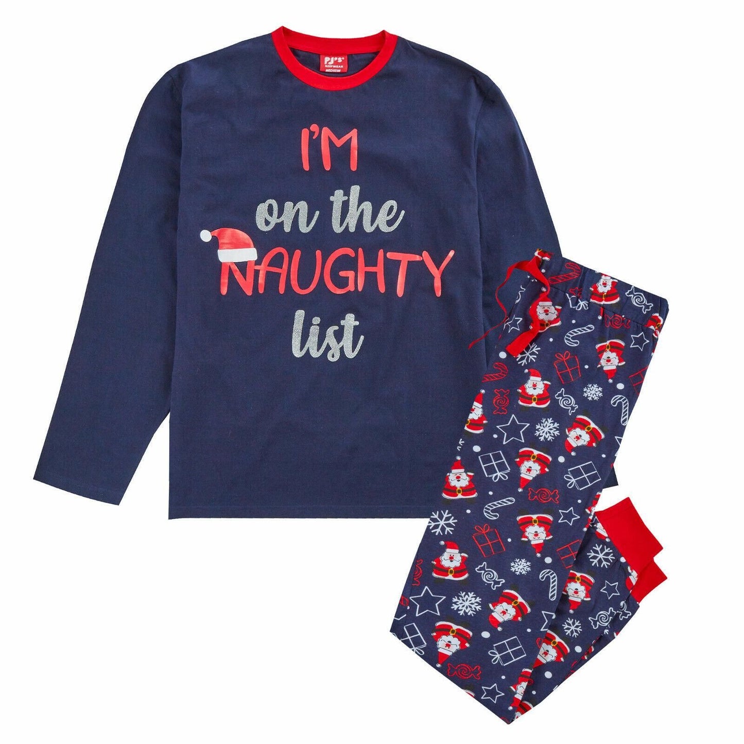 Family Christmas Naughty List Pyjama Set