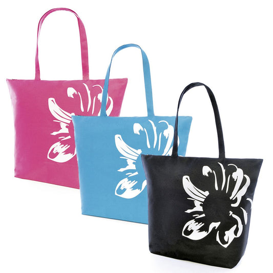 Flower Design Beach Bag